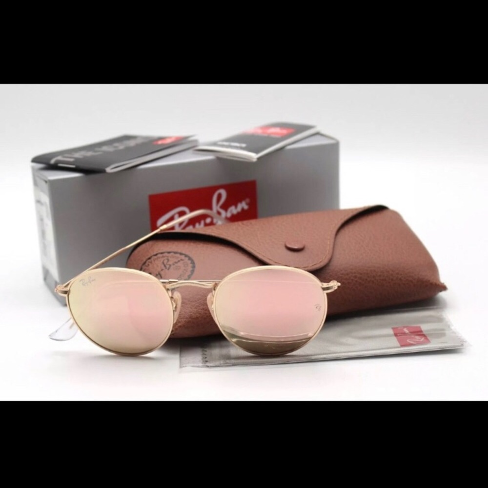 Ray-Ban RB3447 Gold/Cooper Flash Round 50mm 💕